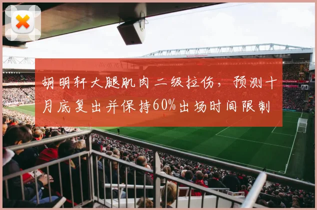 胡明轩大腿肌肉二级拉伤,预测十月底复出并保持60%出场时间限制
